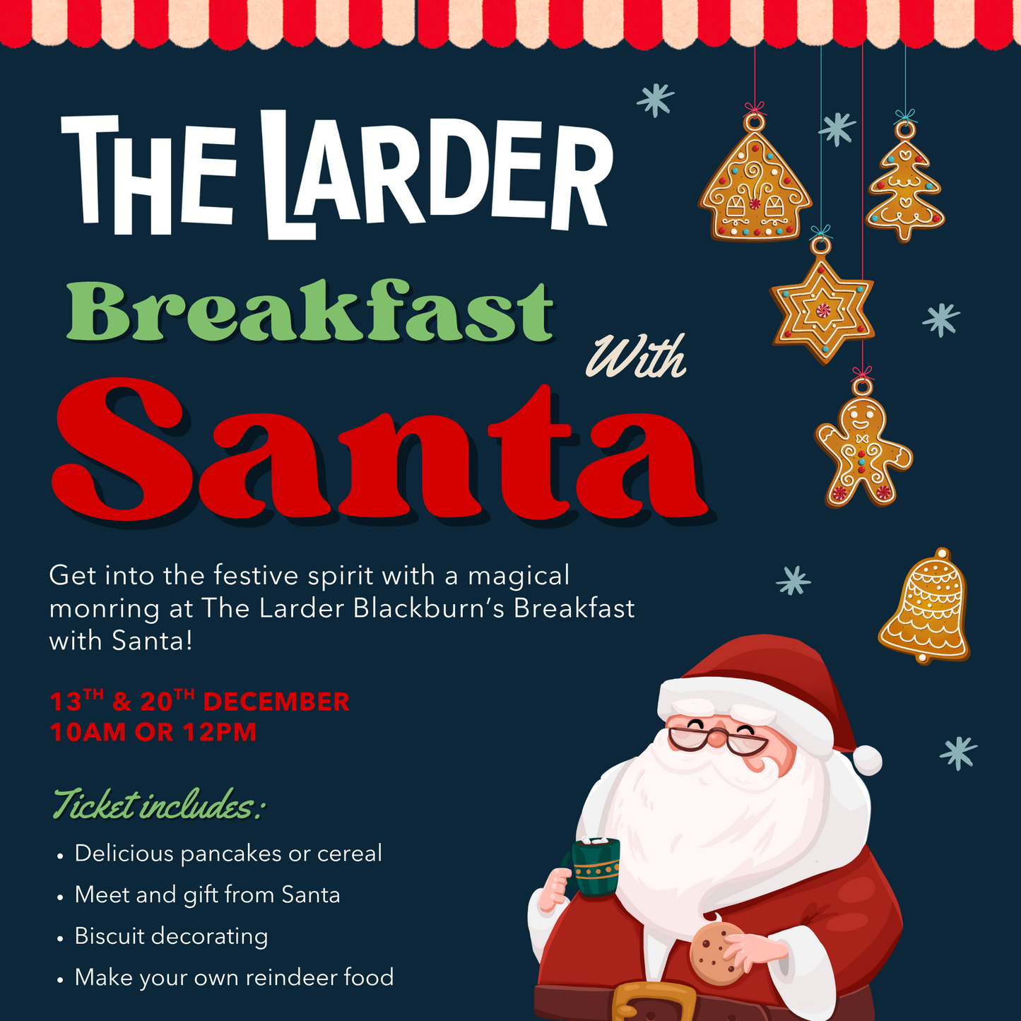 Breakfast with Santa 20th December 10am