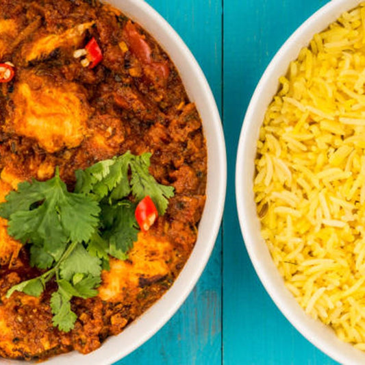 Lamb Balti with Saffron Rice with Samosa (only for delivery 13th May 2025)