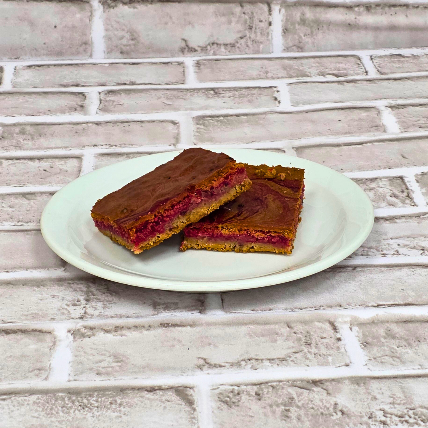 Raspberry and White Chocolate Blondie